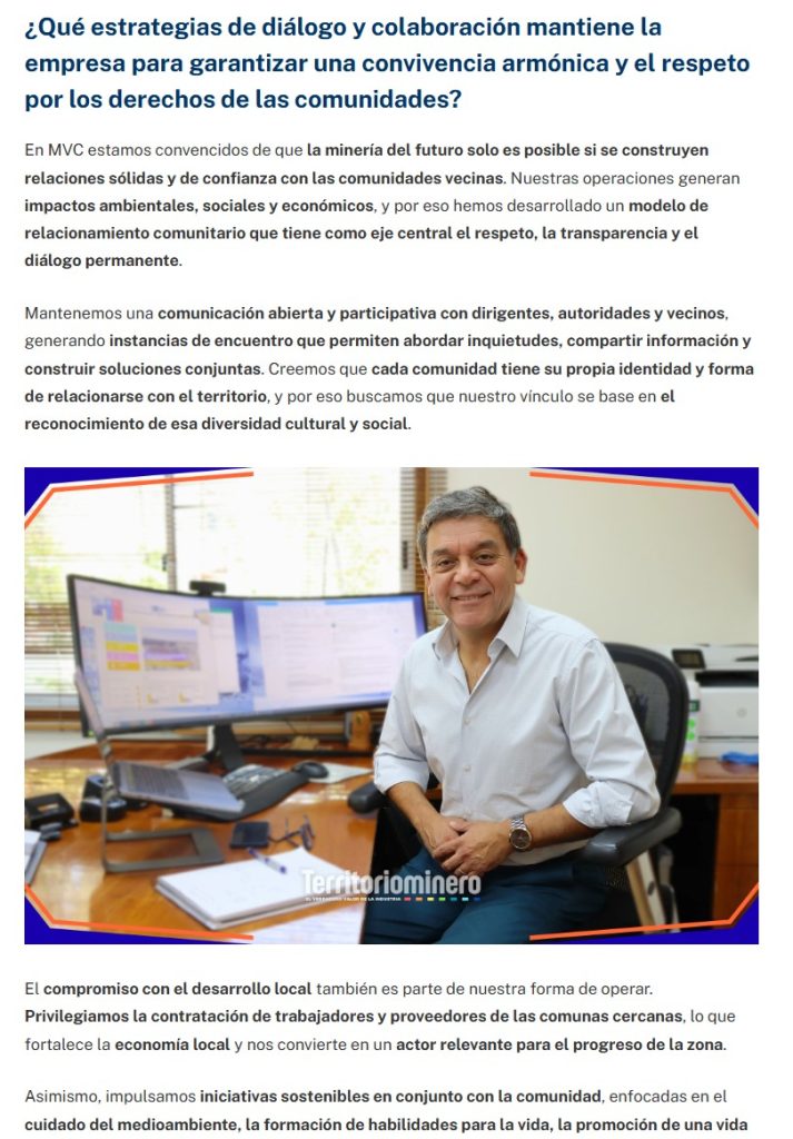 “Transformamos un pasivo ambiental en una nueva fuente de valor para la minería y para el país”